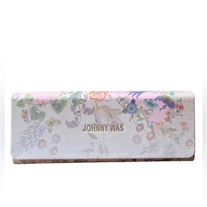 JOHNNY WAS foldable sunglass Case cute boho designer brand floral print eye case
